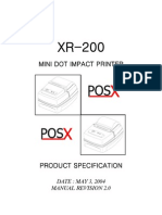 XR-200 Manual Pos-X Printer