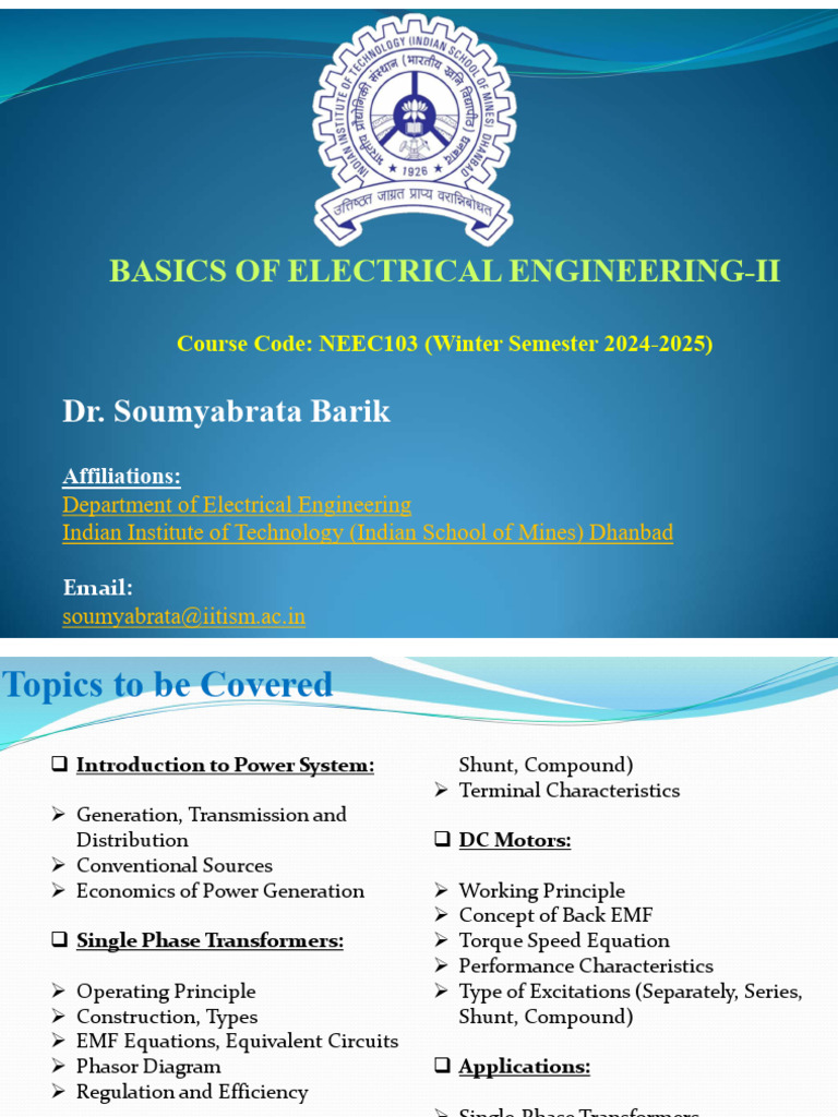 Electrical Engineering II Course Overview | PDF | Boiler | Electrical Grid