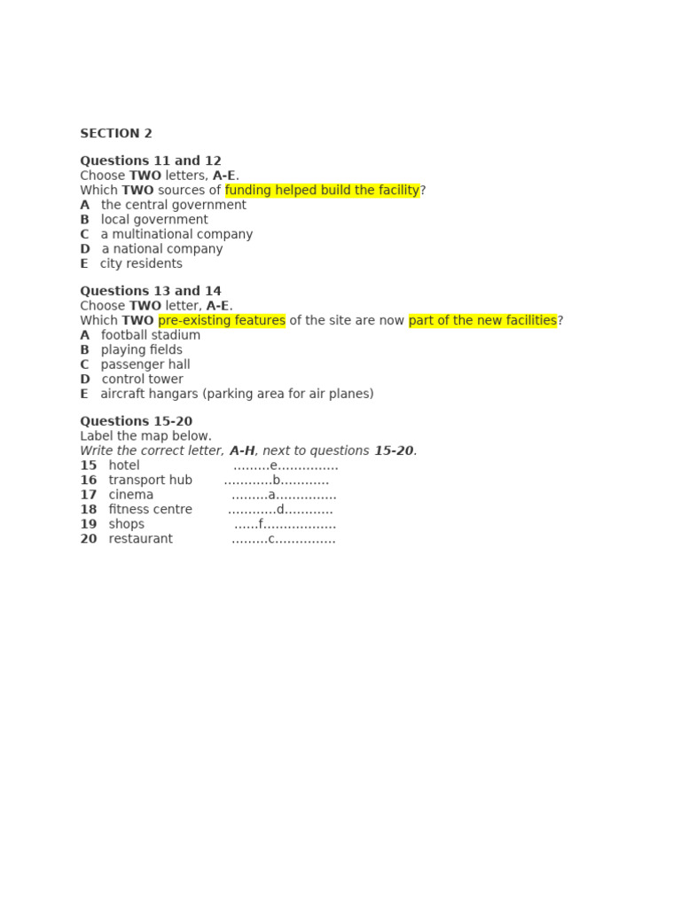 SECTION 2 - Map - Directions | PDF