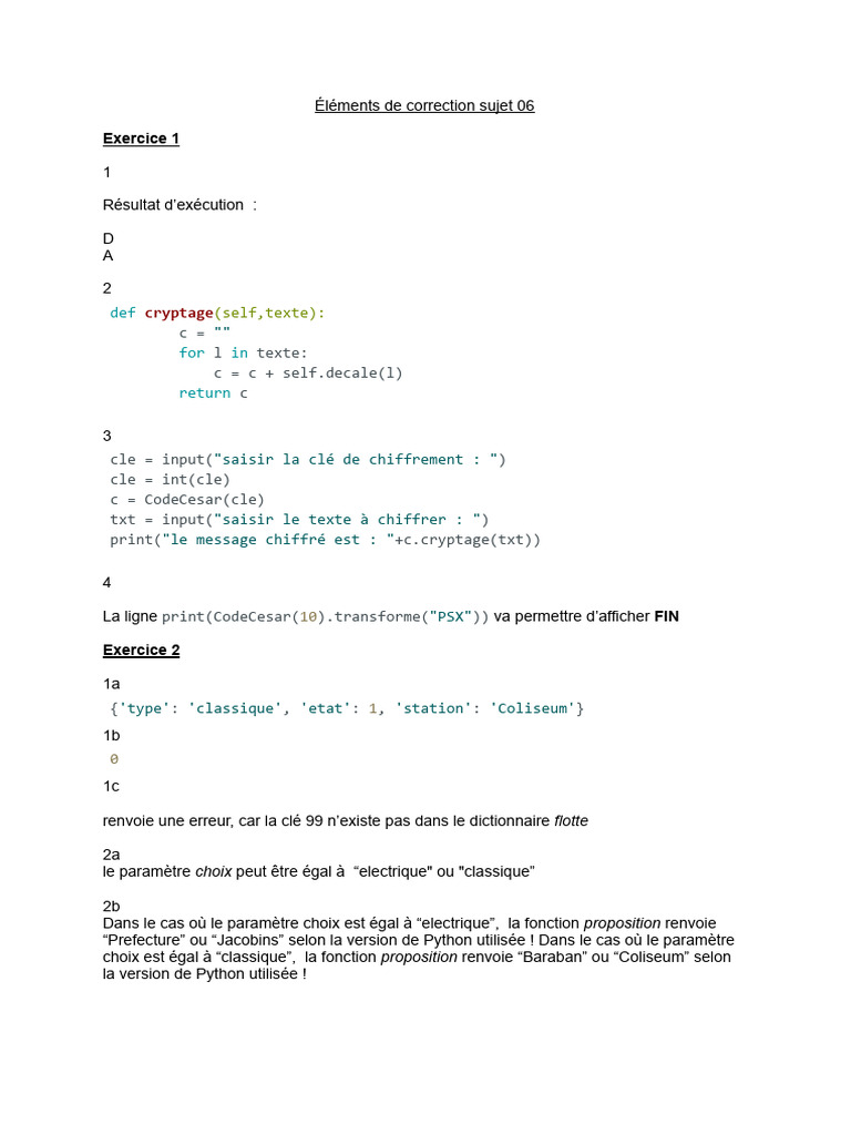 Correction et exercices de programmation | PDF | Structure de contrôle ...