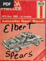 Honda Prelude 1997 - 2000 Service Manual PDF | PDF