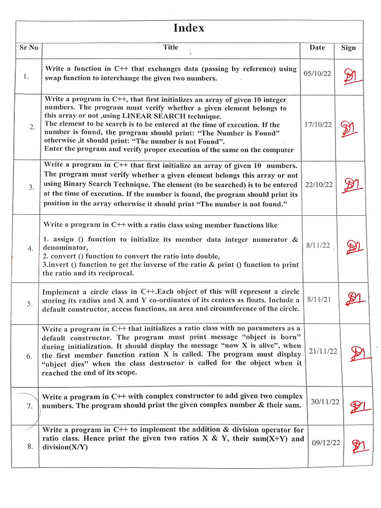 12th Computer Science - I Journal | PDF