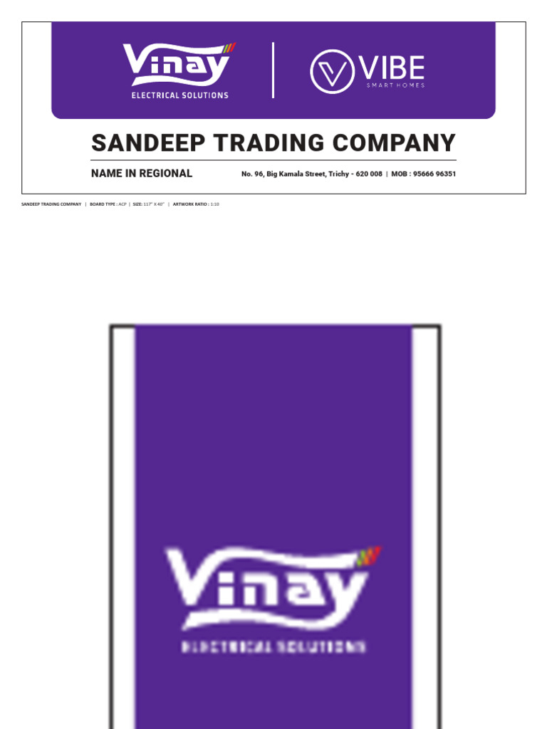 Sandeep Trading Company - ACP Board | PDF