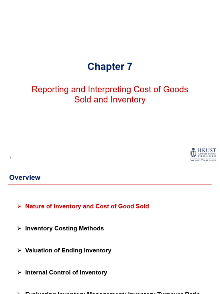 Cost of Goods Sold & Inventory Management | PDF | Cost Of Goods Sold ...