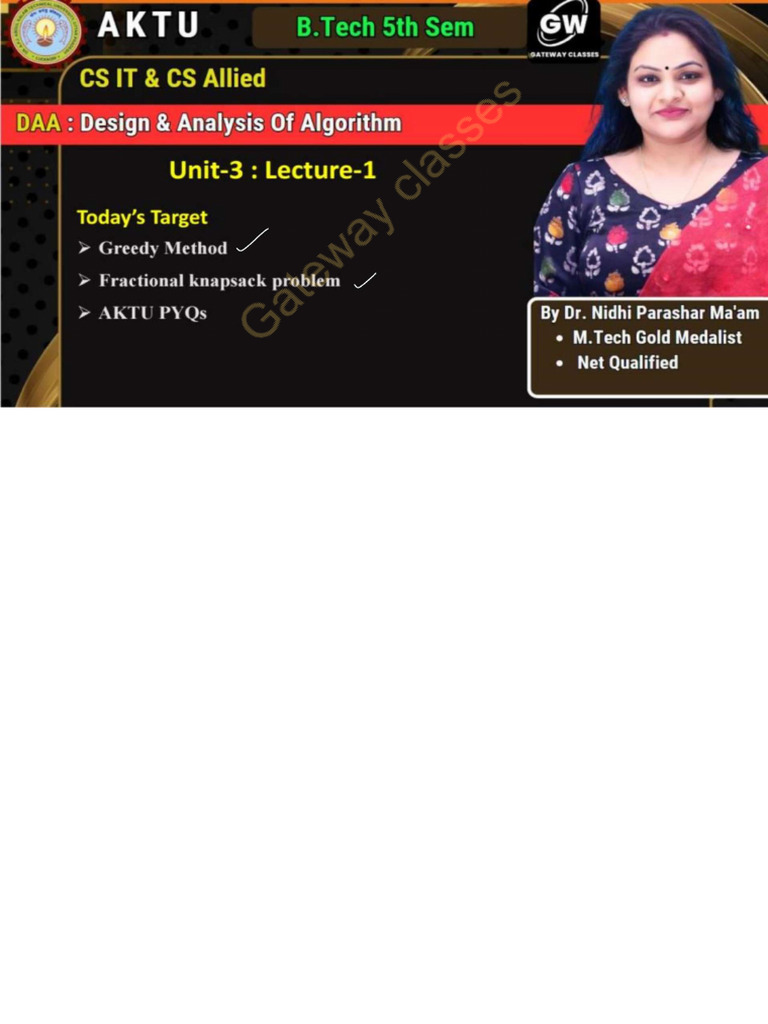 DAA U-3 Notes | PDF