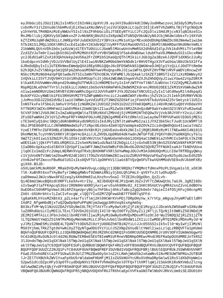 JWT Token Structure and Usage | PDF