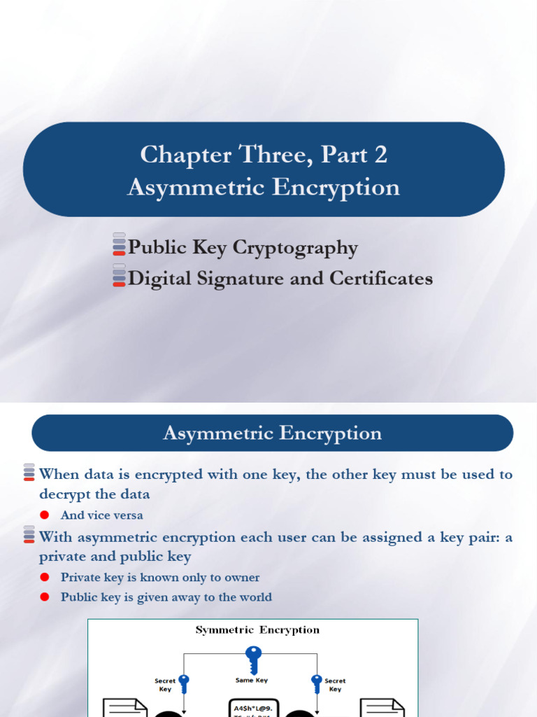 Asymmetric Encryption and RSA Overview | PDF | Public Key Cryptography ...
