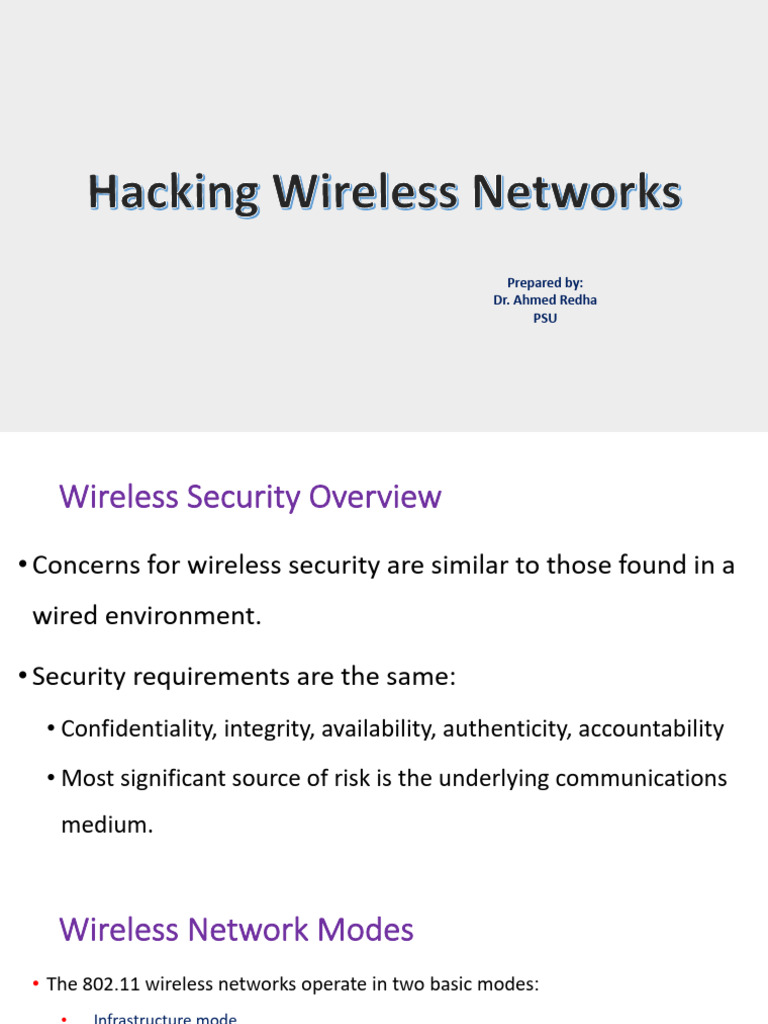 Wireless Security Risks and Solutions | PDF | Wireless Lan | Service ...