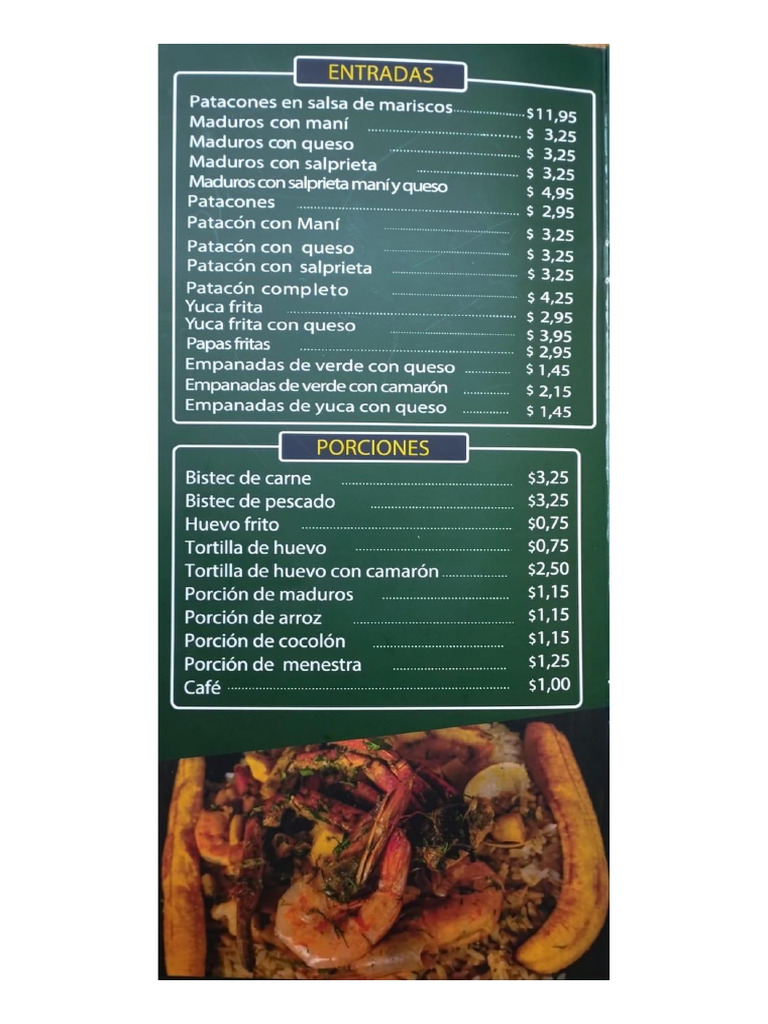 Menú La Tonga PDF | PDF