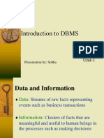 DBMS Unit-1