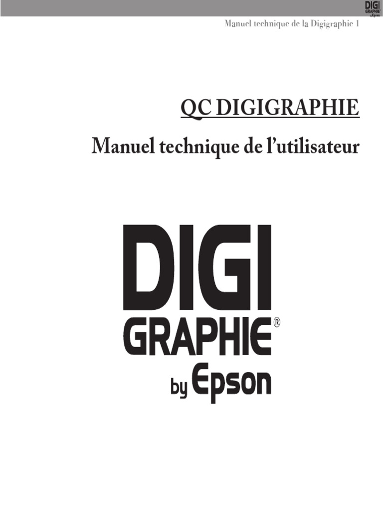Manuel Technique de la Digigraphie | PDF | Imprimante (Informatique ...
