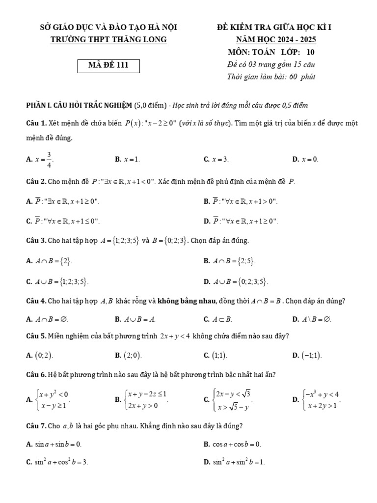 Mã 111 | PDF