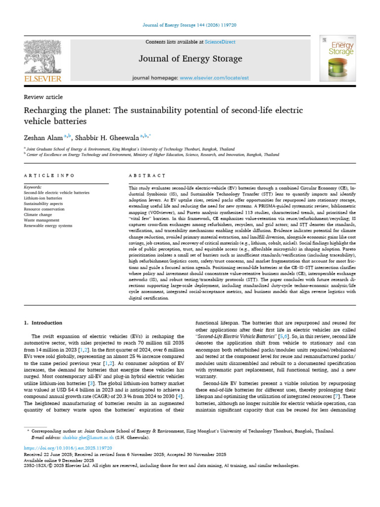 1 s2.0 S2352152X25044342 Main | PDF | Life Cycle Assessment | Electric ...
