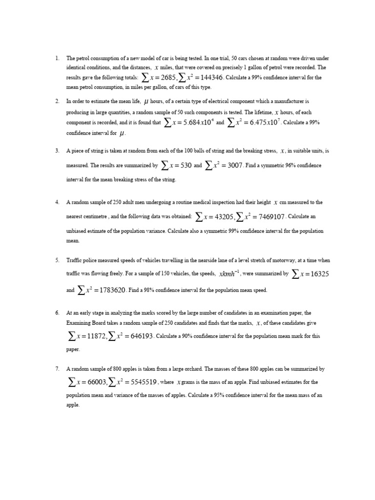 COnfidence Interval For The Mean Large Samples 2022 | PDF | Confidence ...