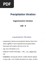 Understanding Argentometric Titration | PDF | Titration | Chemistry