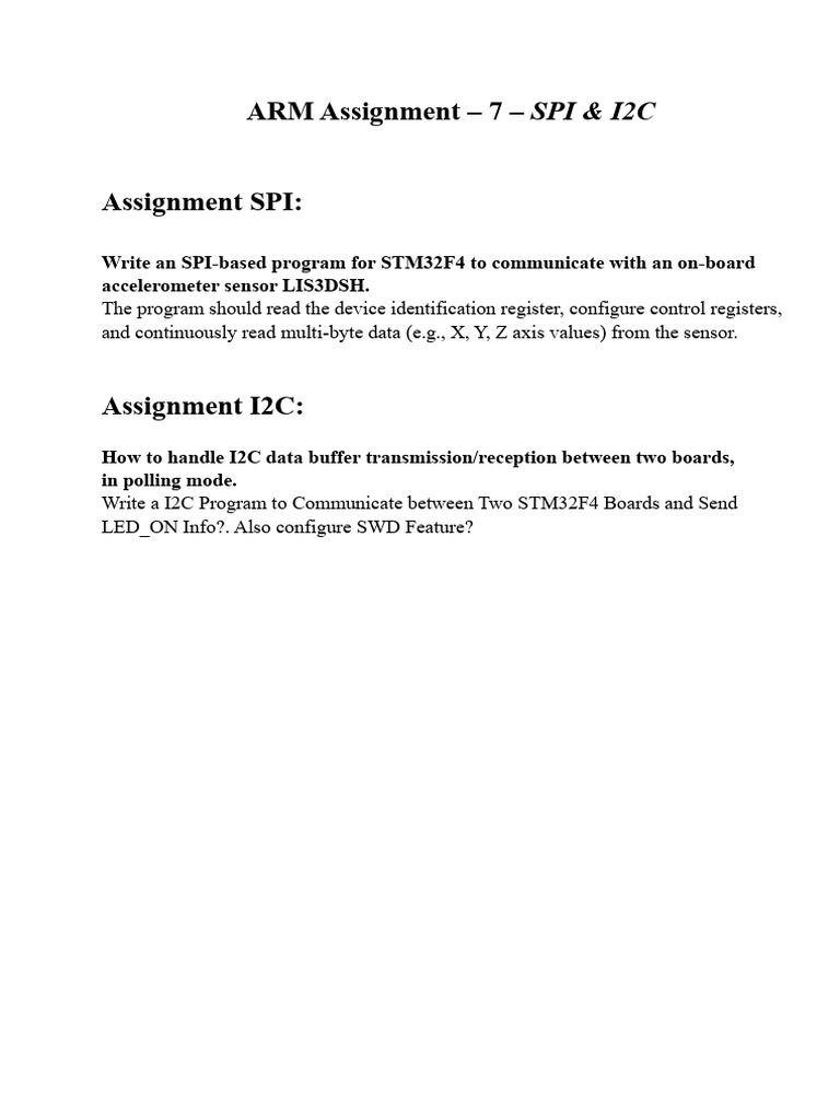 ARM Assignment 7 | PDF
