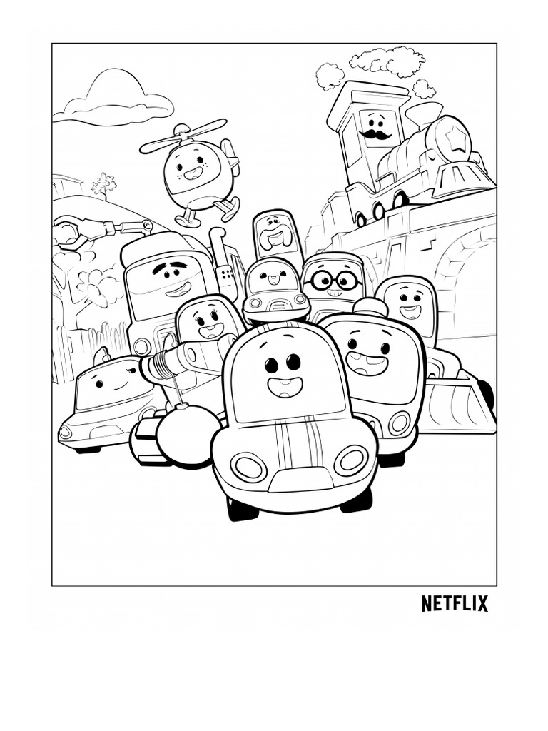 Netflix Coloring Page | PDF