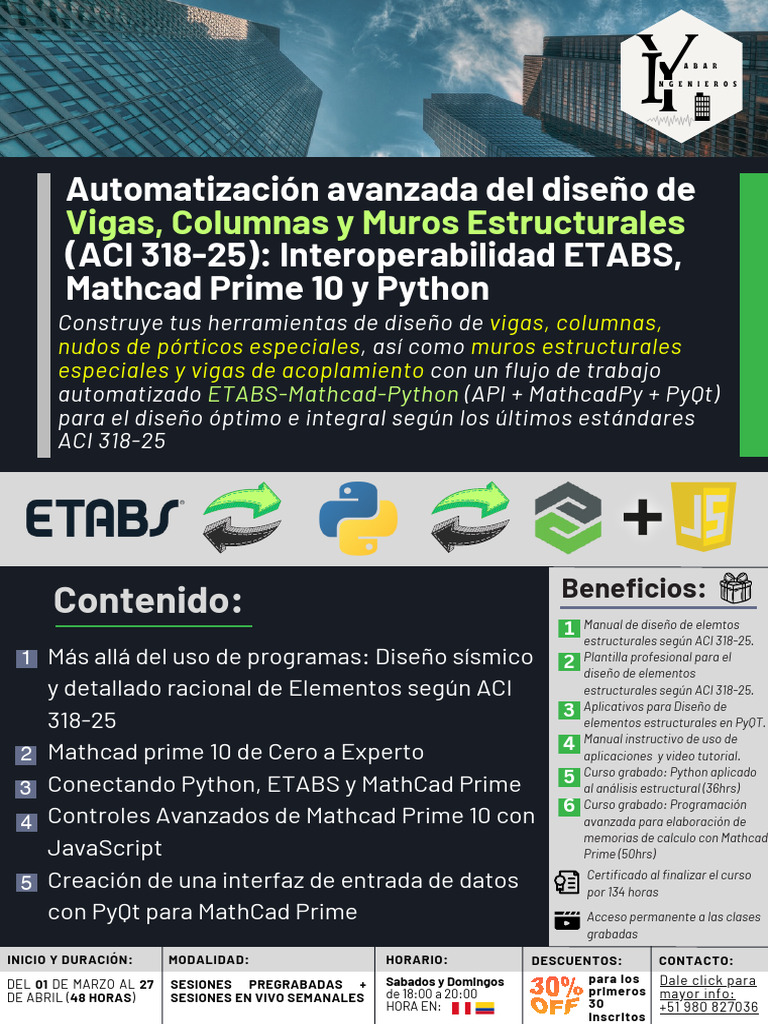 Automatización de Diseño Estructural ACI 318-25 | PDF | Columna ...