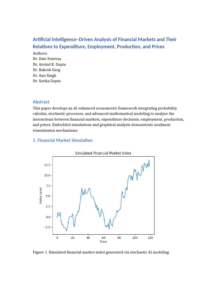 AI Analysis of Financial Market Dynamics | PDF