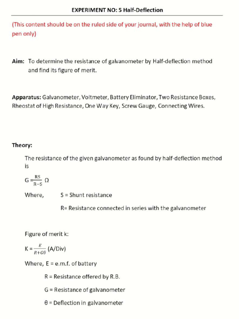 Half Deflection Method | PDF