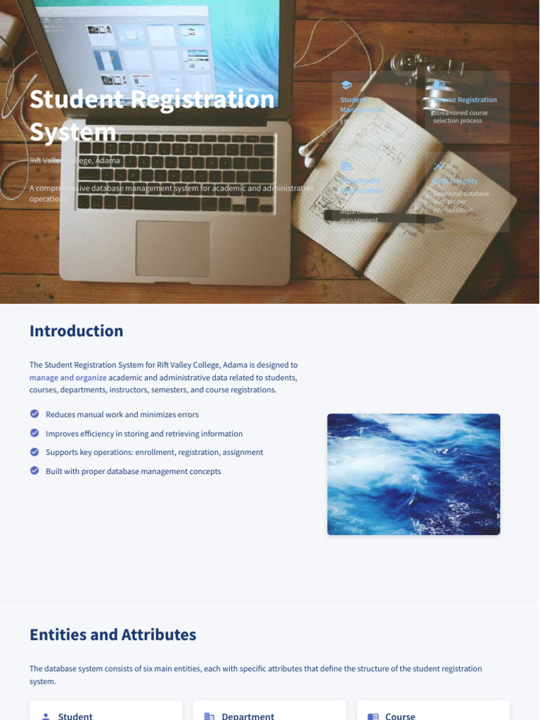 Student Registration System Overview | PDF | Databases | Information ...