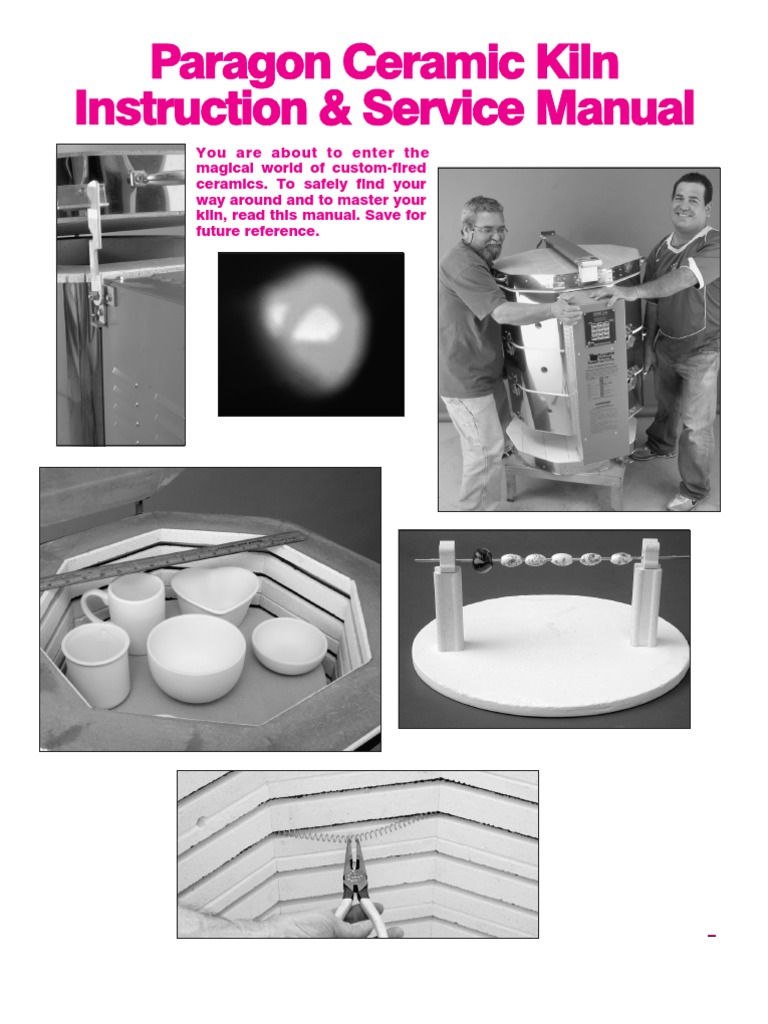 Paragon Ceramic Kiln Instruction & Service Manual PDF Pottery