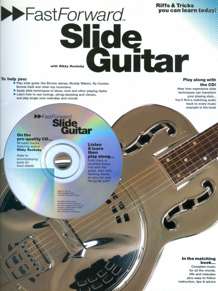 Rikky Rooksby - Fast Forward Slide Guitar (PDF + Mp3) | PDF