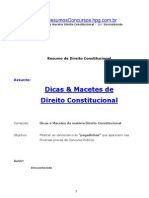 06 Direito Constitucional Dicas e Macetes Resumos Concursos