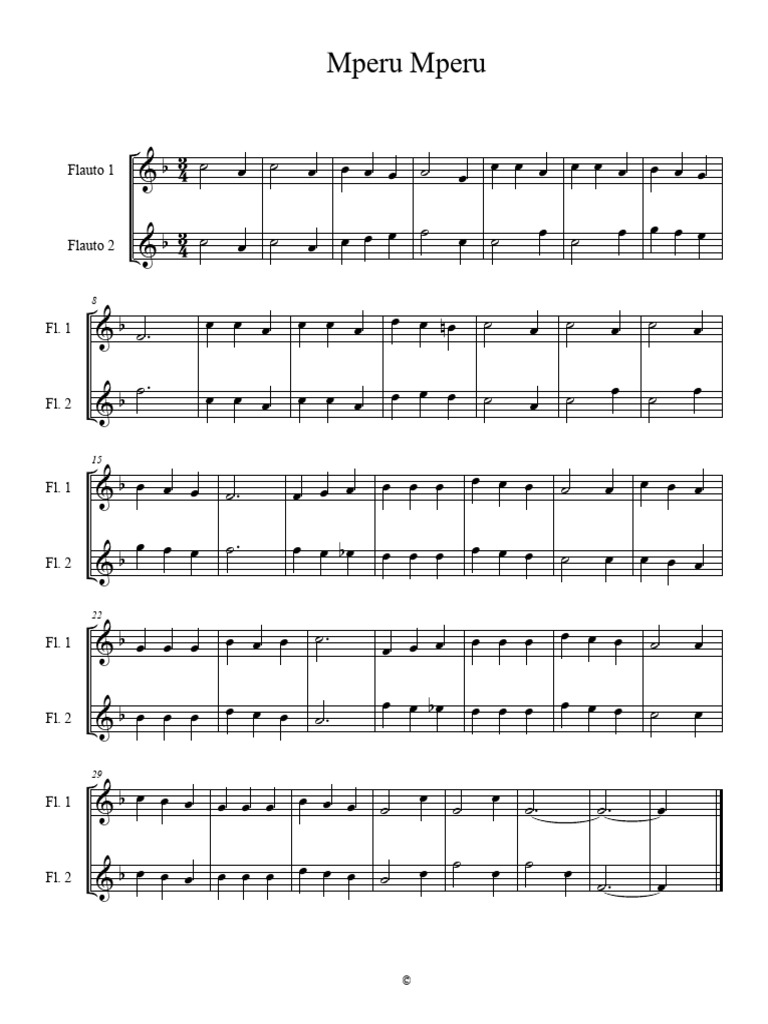 Flute Music Notation Guide | PDF