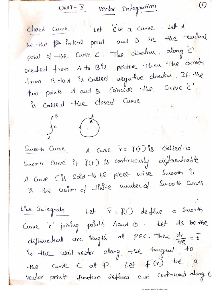 UNIT v Vector Integration | PDF