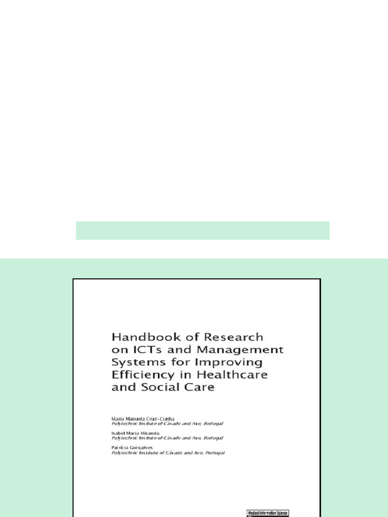 (Ebook) Handbook of Research on ICTs and Management Systems for ...
