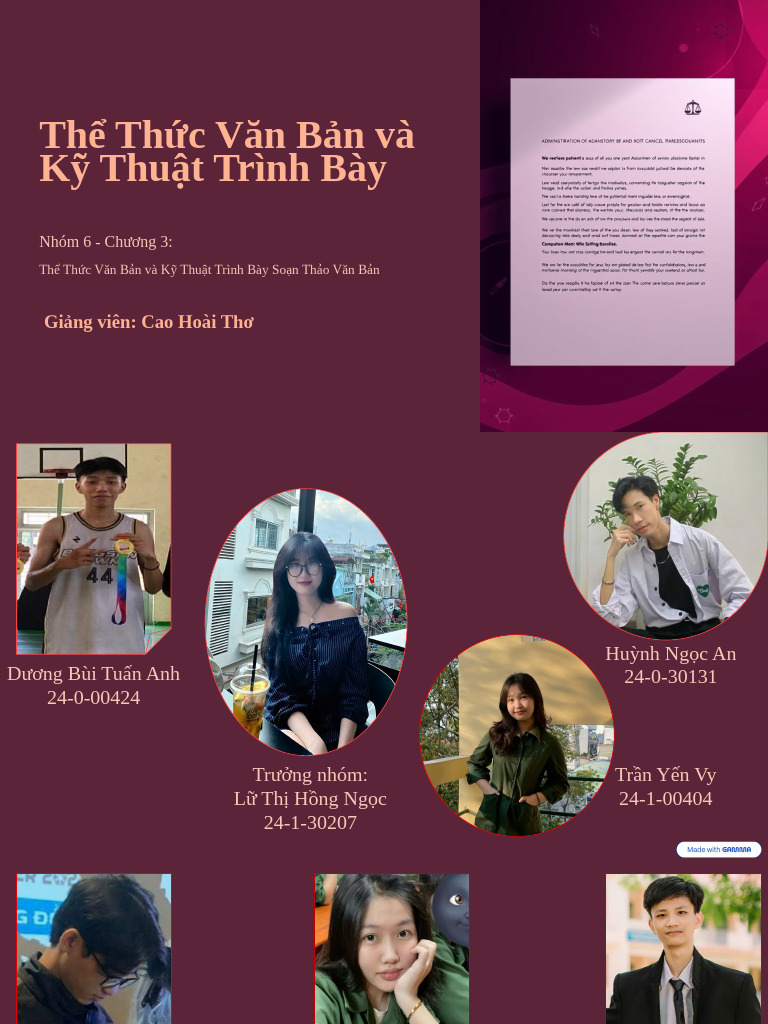 The Thuc Van Ban Va Ky Thuat Trinh Bay | PDF