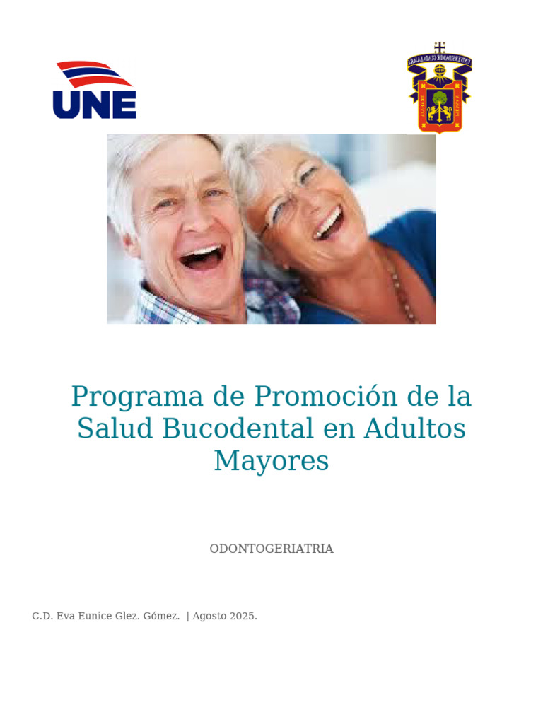 Salud Bucodental en Adultos Mayores | PDF | Cáncer | Enfermedades y ...