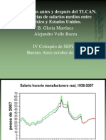 Los Salarios Antes y Después Del TLCAN. Diferencias de Salarios Medios Entre México y Estados Unidos