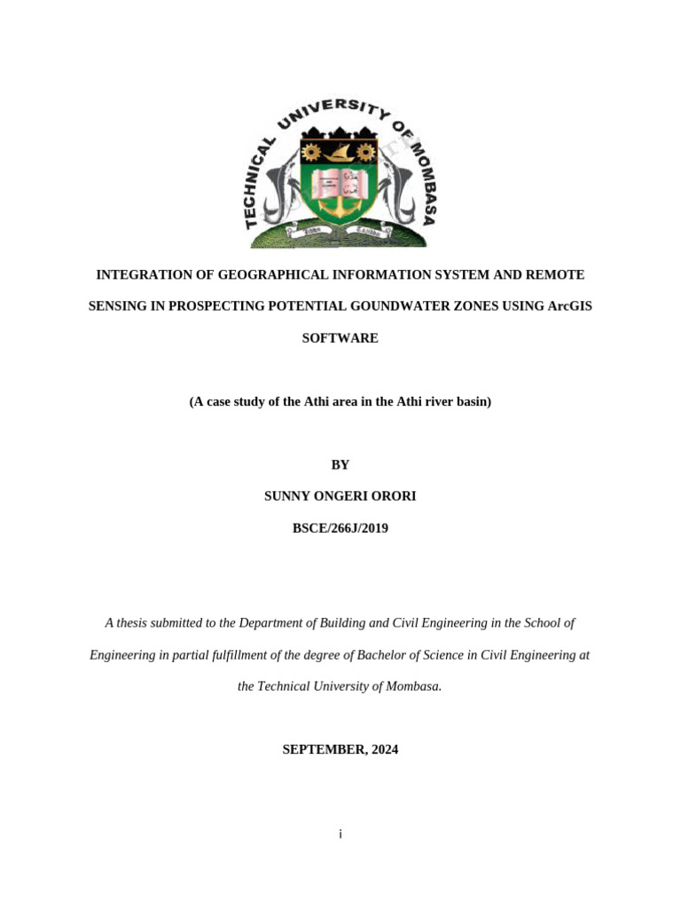 GIS and Remote Sensing for Groundwater Mapping | PDF | Aquifer ...