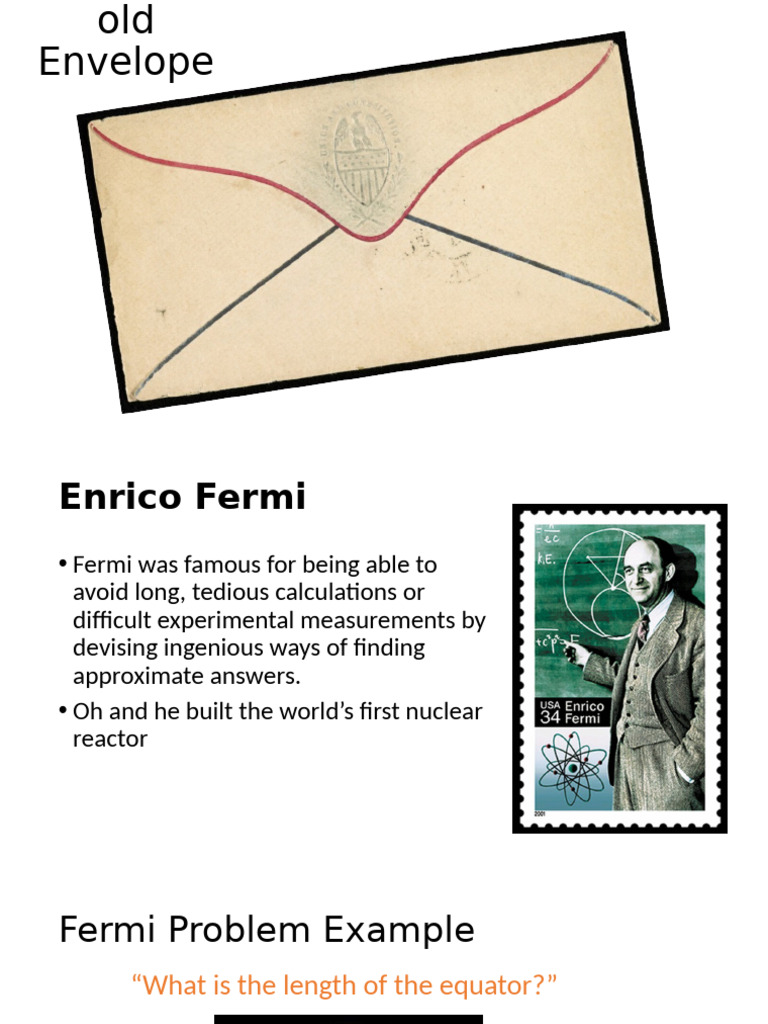Fermi Problem Solving Techniques | PDF