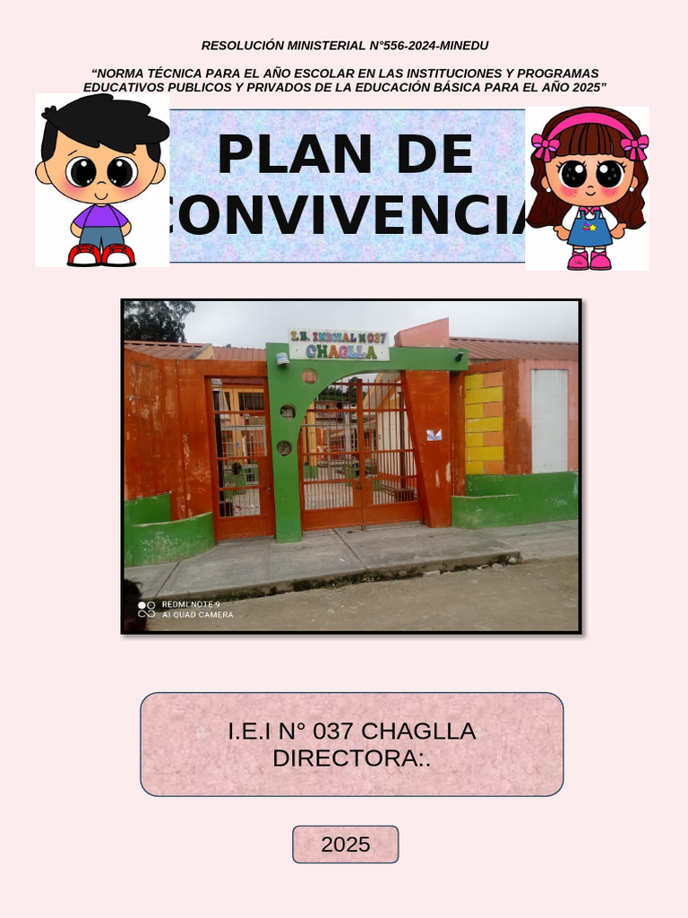 Plan de Convivencia Escolar 2025 Chaglla | PDF
