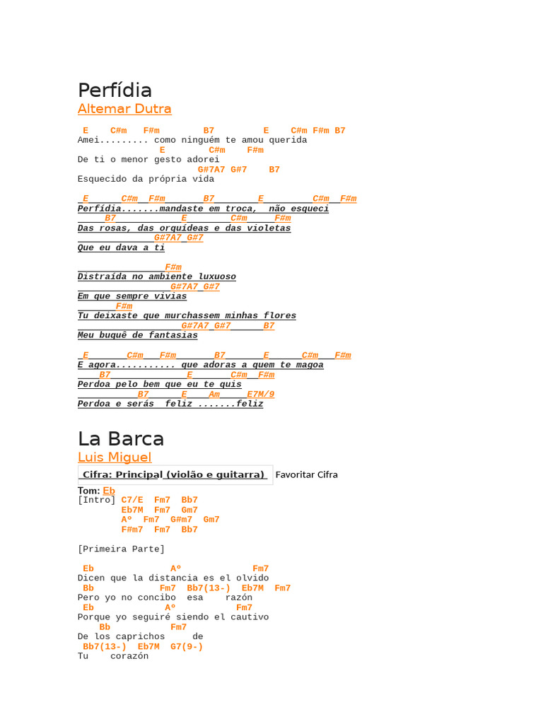 Letras de Músicas Românticas e Emoções | PDF