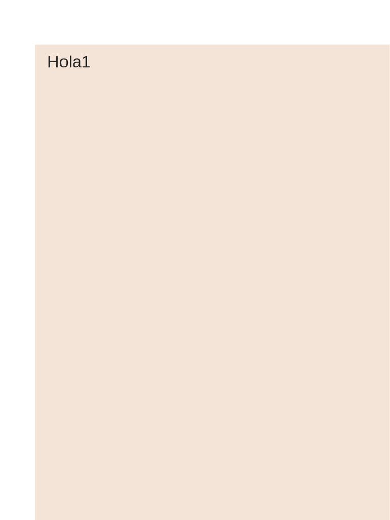 Hola 1 | PDF
