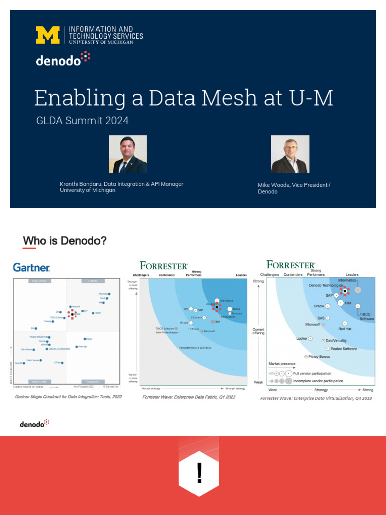 Data Mesh Implementation at U-M | PDF | Cloud Computing | Data Warehouse