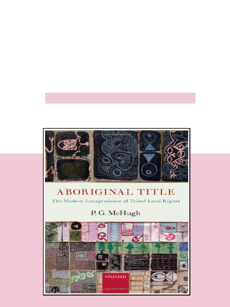 (Ebook) Aboriginal Title: The Modern Jurisprudence of Tribal Land ...