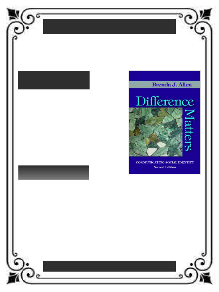 Difference Matters: Communicating Social Identity 2nd Edition, (Ebook ...