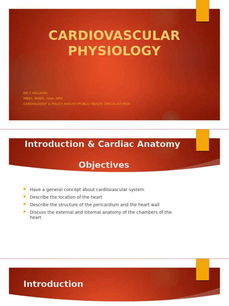 Cardiovascular Physiology Overview | PDF | Heart Valve ...