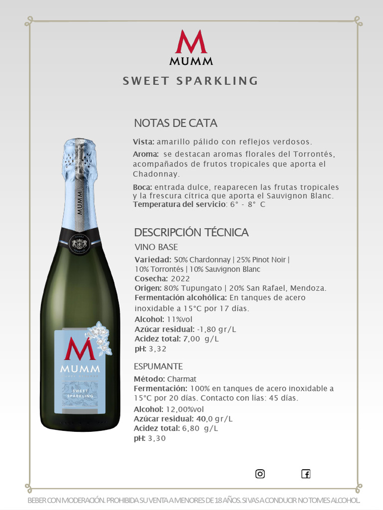 FT Mumm Cuvee Sweet Sparkling | PDF