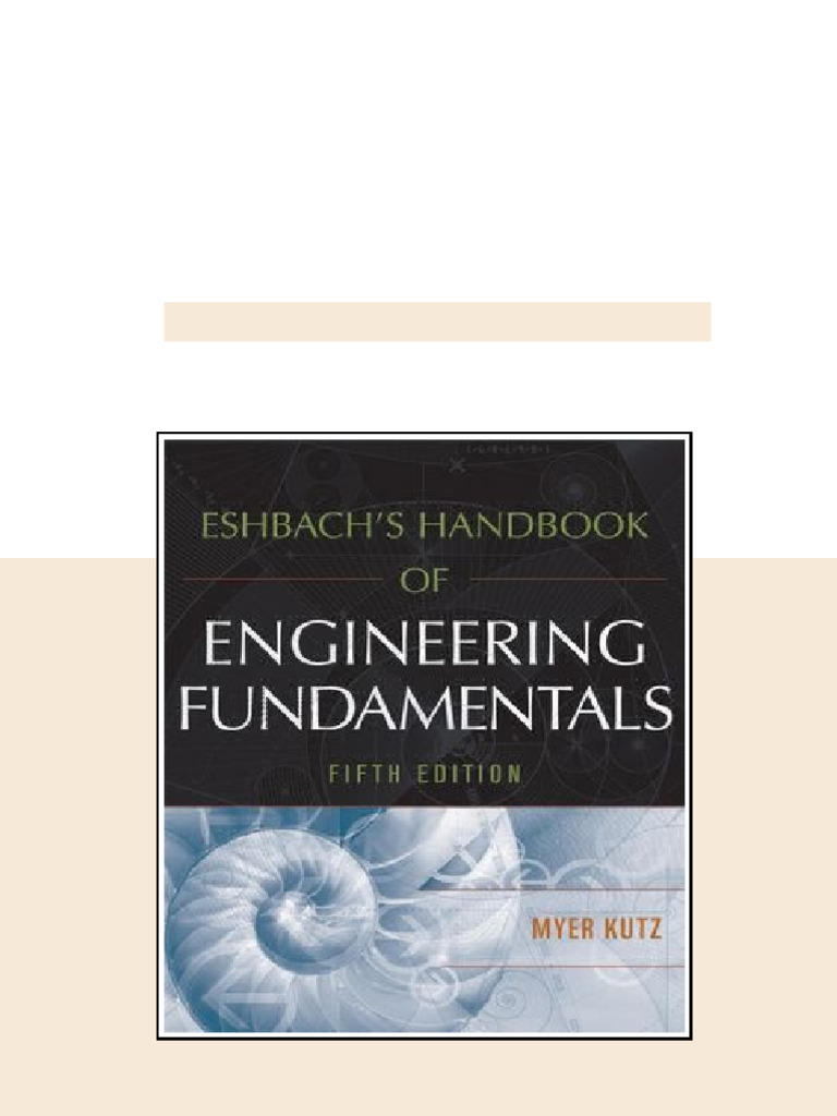 Eshbach s Handbook of Engineering Fundamentals Fifth Edition Myer Kutz ...