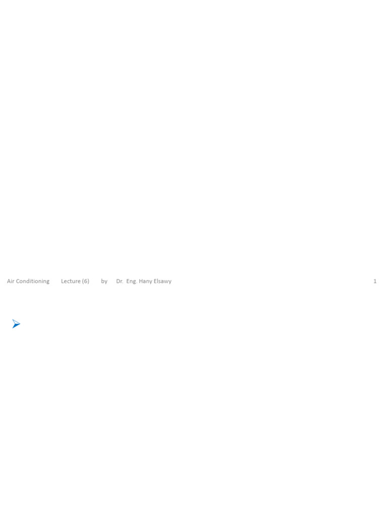 Lecture 6 Air Conditioning | PDF | Air Conditioning | Humidity