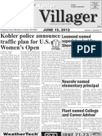 Kohler Police Announce Traffic Plan For U.S. Women's Open: Villager