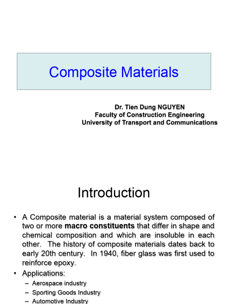 Understanding Composite Materials | PDF | Composite Material | Concrete