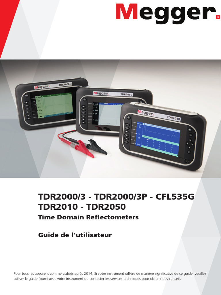 Guide utilisateur TDR2000/3 et TDR2050 | PDF | Zoom | Windows Vista