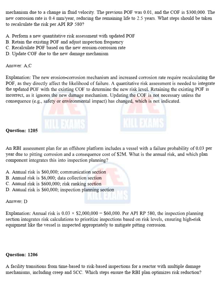 API-580 Test Samples Preparation V1 | PDF | Fatigue (Material) | Corrosion
